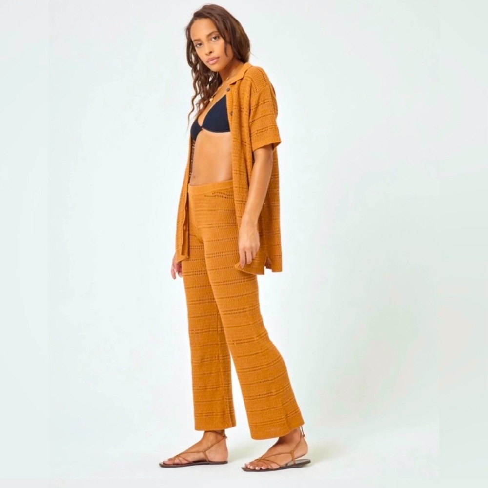 NWT L*SPACE MARBELLA PANTS SIZE SMALL IN COLOR CAMEL